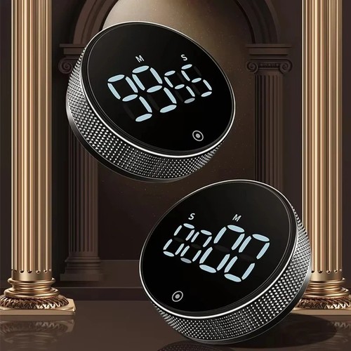 Digital round led timer - round,