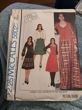 McCalls 5802 Sewing Patterns