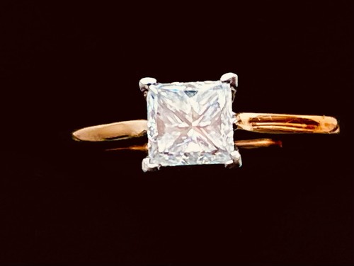 18ct rose gold ring - 18ct,