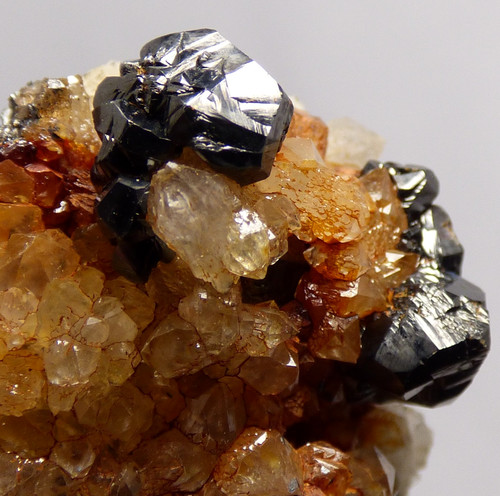Shiny sphalerite galena - galena, and