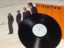 Tin Machine DEBUT LP **White Label Test Press** + Orange Inner David Bowie PROMO