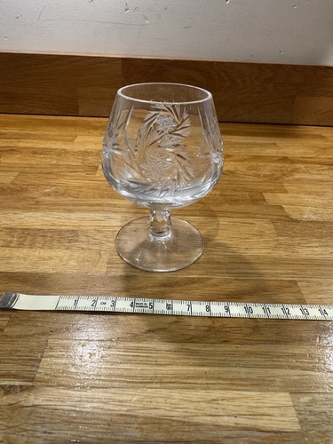 Clear cut crystal - cut, brandy