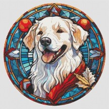 Kuvasz Christmas Puppy Dog