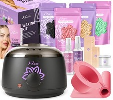 Waxing Kit for Hair removal,Wax warmer,Wax pot Hard wax 4 Pack Hard beads l UK