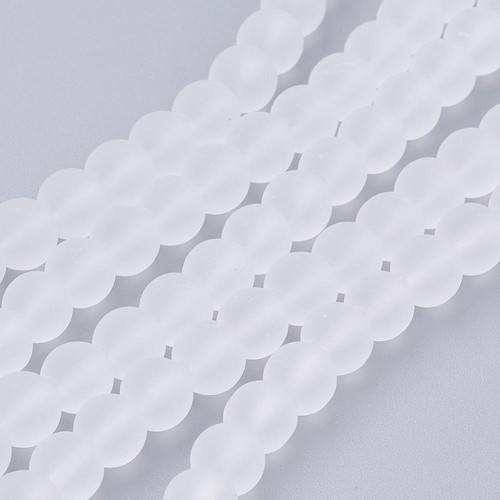 Frosted round glass - frosted,