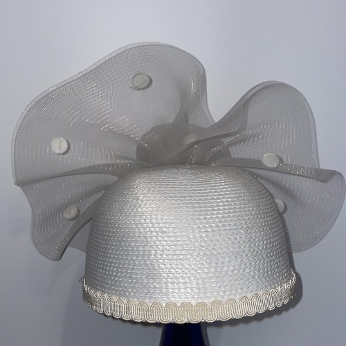 Ladies fancy ivory hat - ivory,