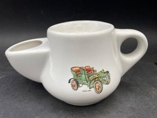 Shaving Mug WADE White Large 6" Cadillac 1906 Design Wet Shave Hot Water Jug