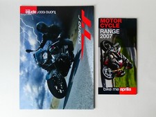 Aprilia Motorcycle Sales Brochures. Full Range 2007 & Tuono 1000r.