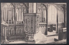 Devon Postcard - Bovey Tracey Church, Pulpit and Screen    RS19308