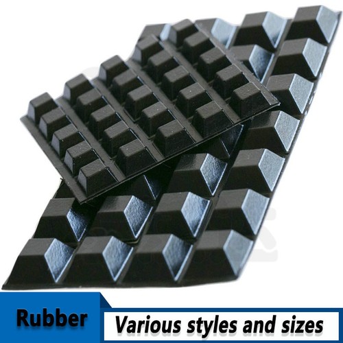 Black rubber feet - black,