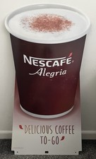 Nescafé Alegria Replacement Pavement Sign (BASE NOT INCLUDED) Point of Sale Sign