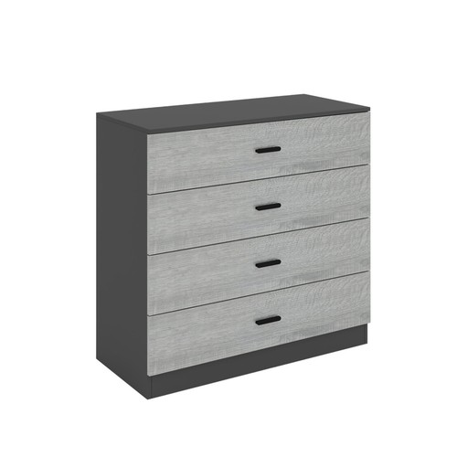 Modern black drawer chest - modern,