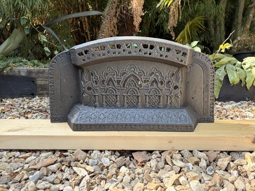 Original cast iron fireplace - cast,