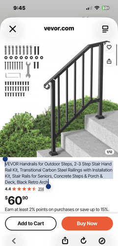 Vevor adjustable outdoor stair - vevor,