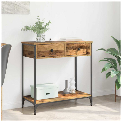 Console table old wood - console,