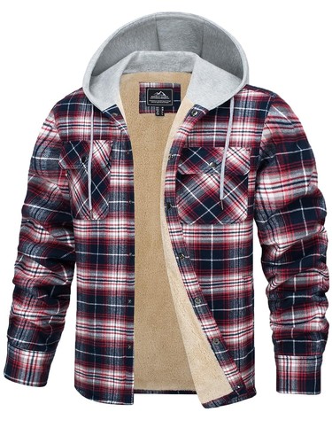 Tacvasen mens hooded flannel - tacvasen,