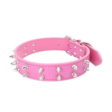 Dog Collars Leather 2 Rows