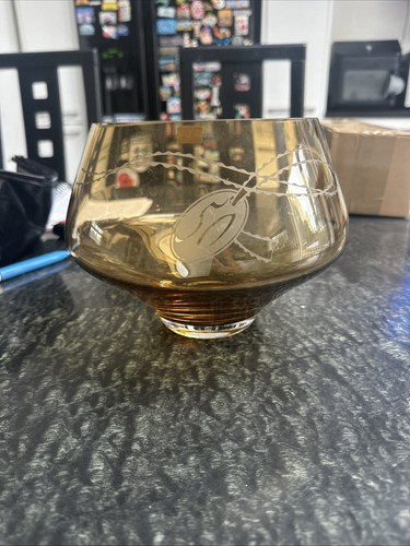 Darlington amber glass rose - amber,