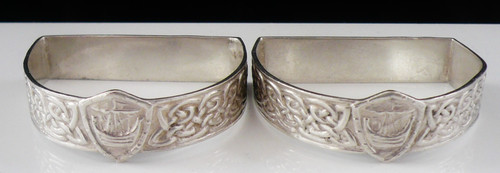 Pair sterling silver napkin - sterling,