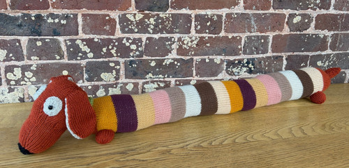 Hand knitted dachshund - hand,