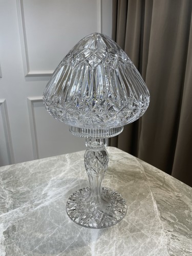 Vintage cut crystal table lamp - cut,