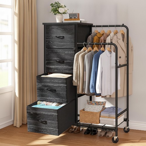 Black 120cm tall chest - tall,