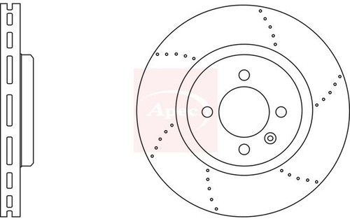 Brake disc rear left - disc, dsk2777