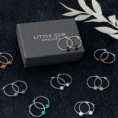 Tiny boho 15mm hoop - tiny, sterling