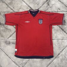 England 2002 Umbro Away Reversible Football Shirt Jersey - LARGE Mens *READ DESC