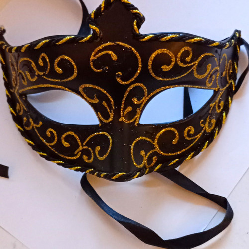 Venetian black gold half - venetian, eye