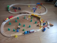 Wooden train set with - , thomas