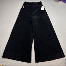 New 60s Black Velvet Rayon
