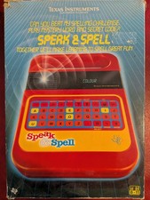 1980's Vintage Speak And Spell by Texas Instruments BOXED WITH CARTRIDGE