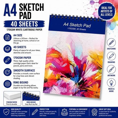 Sketch pad sheets 170gsm - sketch,