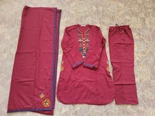 Khaadi Warm Maroon 3 Piece