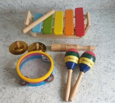 MUSICAL INSTRUMENTS TODDLERS TOY BUNDLE x5 MELISSA & DOUG & OTHERS