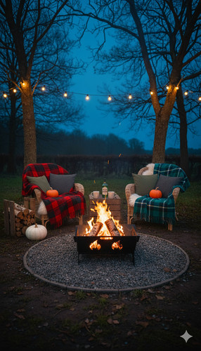 Camping fire pit portable - fire, flat