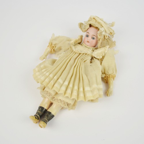 Antique porcelain head doll - doll,