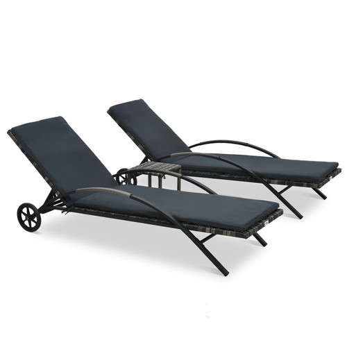 Sun loungers with - with, poly