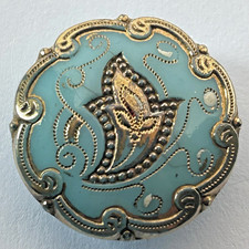 Antique Victorian Blue Enamel
