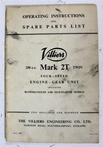 Villiers mark engine gear - villiers,