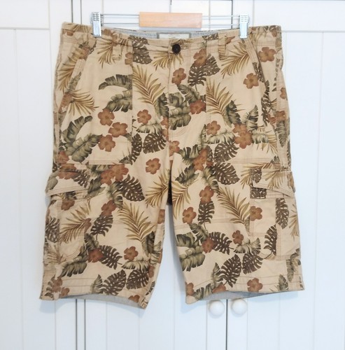 Mantaray shorts w36 - leaf, print