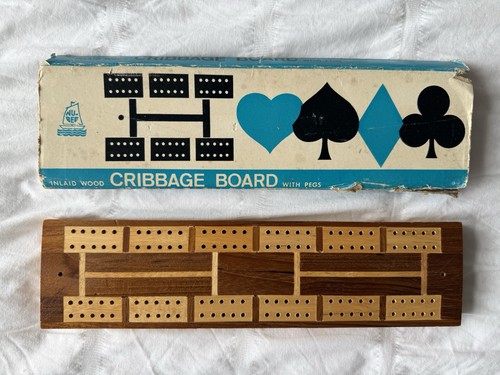 1970 wooden cribbage - wooden,