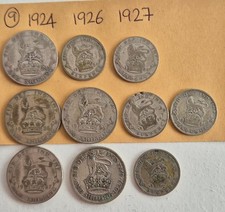 1924 1926 1927 British silver