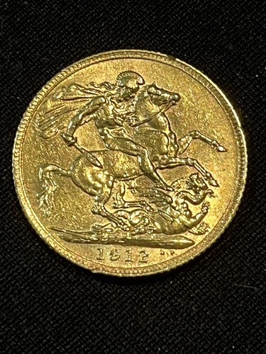 1912 gold sovereign coin - 1912,