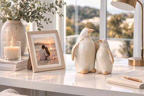 Tone glazed ceramic penguin - tone,