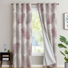 Floral Blackout Curtains Pair