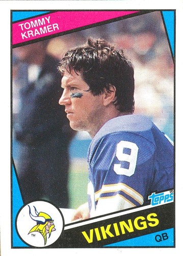 1984 topps tommy kramer - topps,