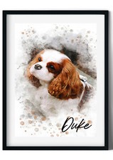 Personalised Watercolour Pet