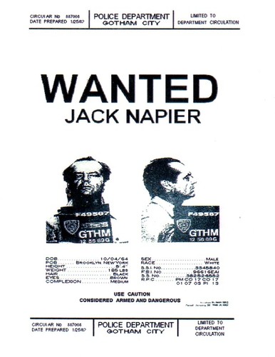 Batman joker wanted - (1989),,